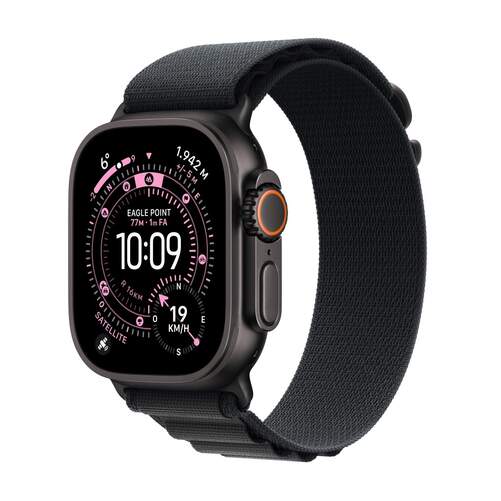 Apple Watch Ultra 3 Negro - 1,93" OLED, GPS+Cellular, 42 h autonomía, correa tela talla S