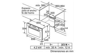 HORNO BOSCH VBD5780S0 MF PIROL DISP NEGRO/INOX IFY