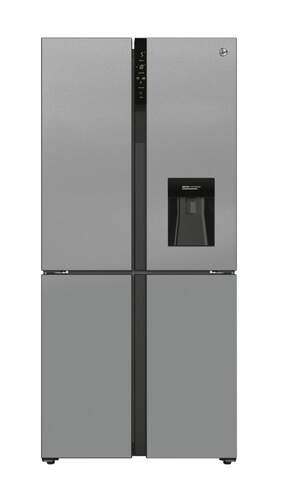 Frigorífico Americano Hoover HSC818EXWD - Clase F, NoFrost, 432L, 4 Puertas, Dispensador, Inox
