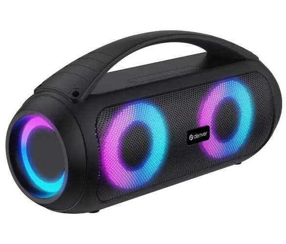 Altavoz portátil Denver BTG-616 - 20 W RMS, inalámbrico Bluetooth 5.0, 2400 mAh