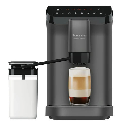 Cafetera Superautom&aacute;tica Taurus Accento Late - 20 bar presi&oacute;n, 1,5 litros, 200g caf&eacute;