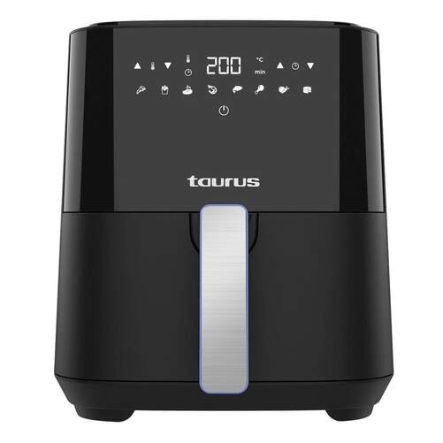 Freidora de aire Taurus PTFAF5000 - 5 litros, 80-200&ordm;C, 1450 W, temporizador hasta 90 min
