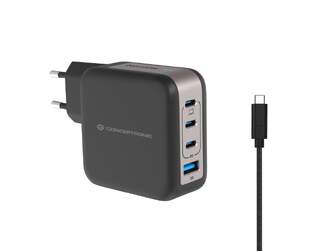 CARGADOR CONCEPTRONIC 3 USB-C 1 USB-A 100W