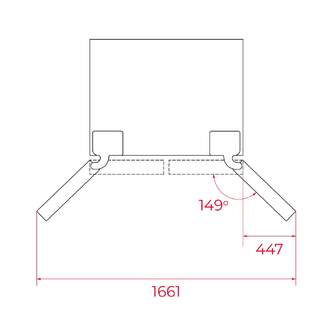FRI. TEKA RLF74917GBK 178x91x67 NF CRIST NEGRO DSP