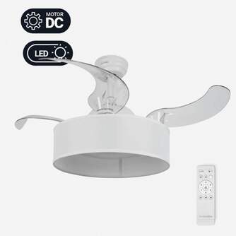 VENTILADOR TECHO U.BLUE JALOQUEWFW 104 DC LED PLE