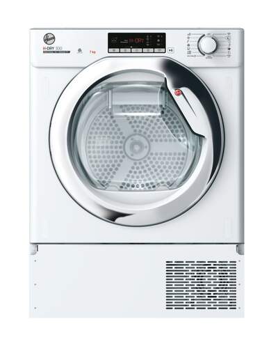 Secadora Integrable Hoover BHTD H7A1TCE-S - Clase A+, 7kg, Bomba Calor, 15 Programas, WiFi+BLE