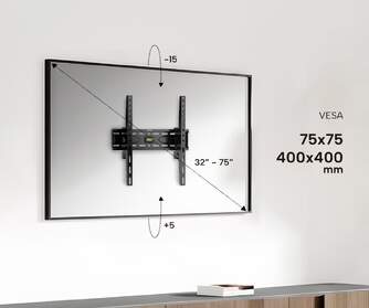 SOPORTE TV INC GENIUM GSPIN75 45KG 32-75
