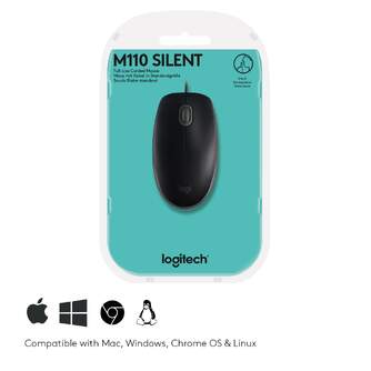 RATON LOGITECH B110 SILENT OPTICO USB NEGRO