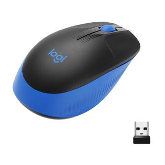 RATON LOGITECH M190 INALAMBRICO AZUL AMBIDIESTRO