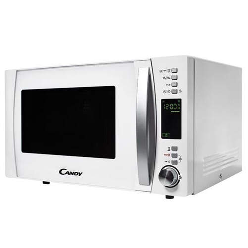 Microondas Candy CMXG25DCW - 25 Litros, 900W, Grill, 5 Potencias, Blanco