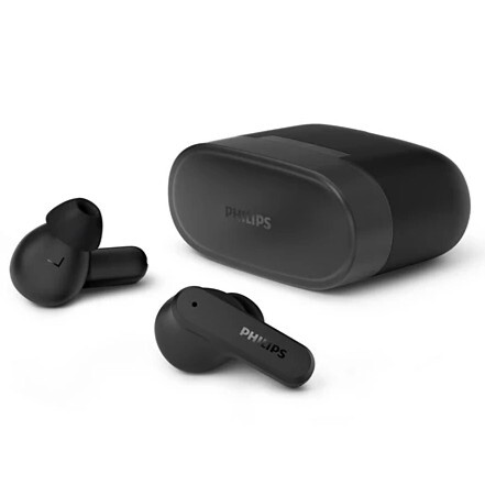 Auricualres Philips TAT2000BK - True Wireless Stereo, BT 5.4, IPX4, 32h batería, negro, carga rápida