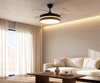VENTILADOR TECHO RET ARTICA AVTECHR72NM NGR MD 72W