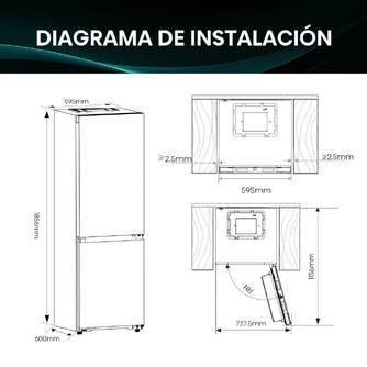 FRICOM. HISENSE RB3K330SAIC 186x60 INOX KFIT METAL