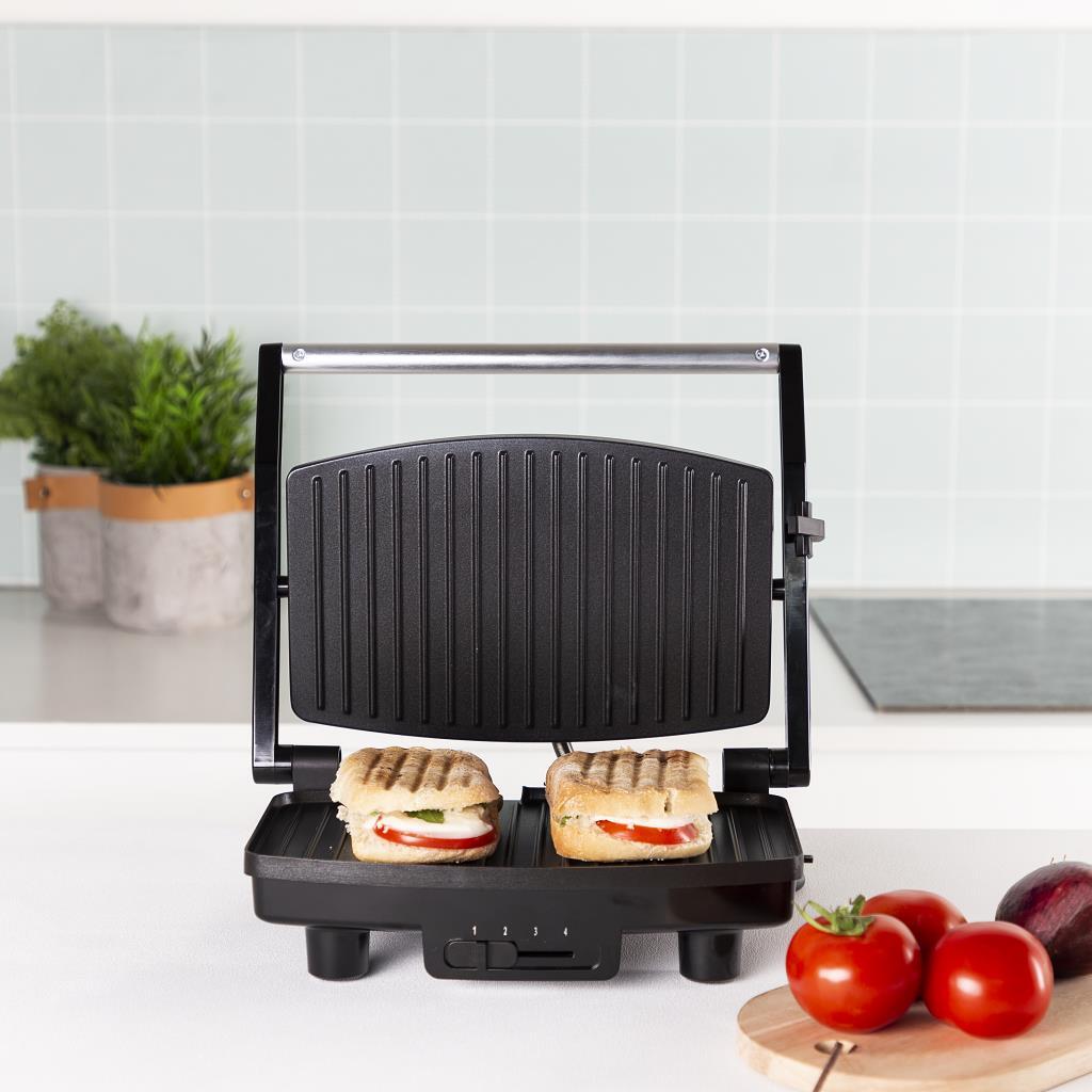 Grille-viande électrique Tristar GR-2650 - Surface de cuisson 22,5 x 14 cm - 700 W - Revêtement