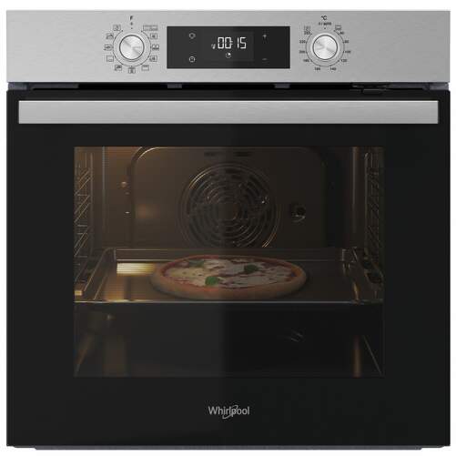 Horno Whirpool OMR58HU1X - 71 L, Clase A+, Display, Inox, Negro