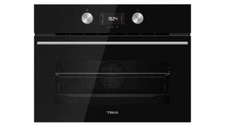 Horno Compacto Teka HLC8400BK - A+, 45cm, Limpieza Hydroclean PRO, 9 Funciones, Negro