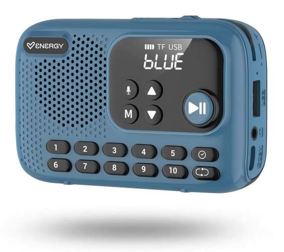 Radio Portatil Energy Sistem Tuner Go Radio - USB-C, 10 h Autonom&iacute;a, Bluetooth, Azul