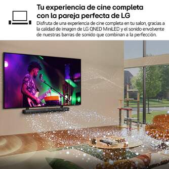 TV LG 75%%%quot; 75QNED87A6B UHD QNED EVO MINILED ALFA8