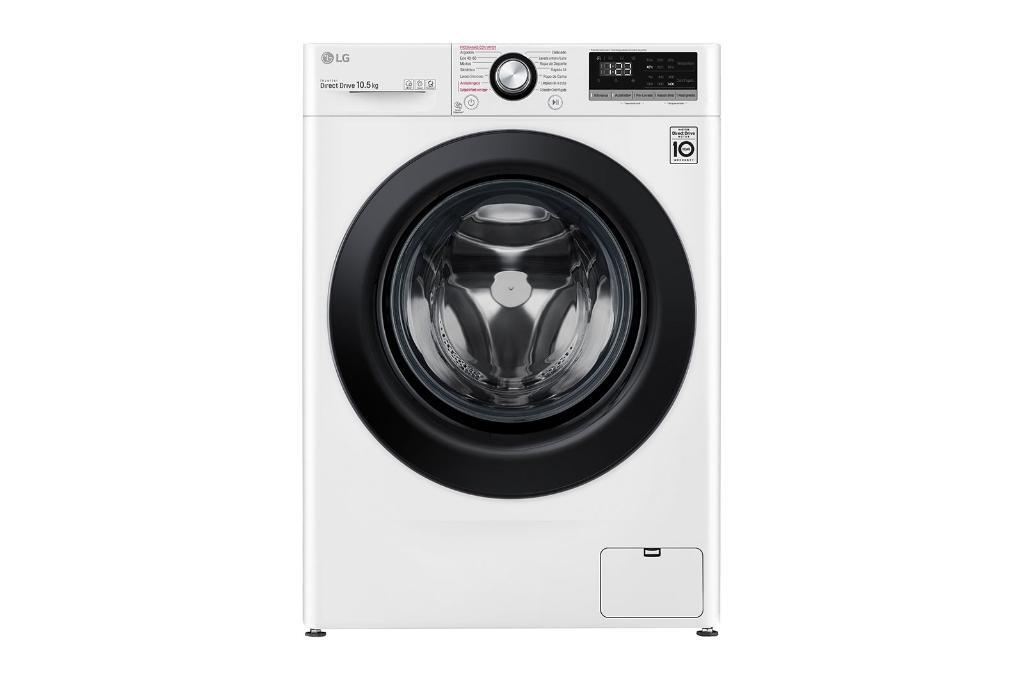 Lavadora LG F4WV3010S6W - Clase B, 10.5kg