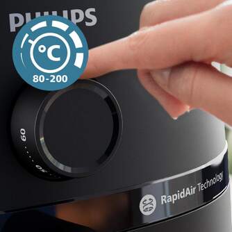 FREIDORA AIRE PHILIPS NA120/00 4,1L 1500W MULTICK