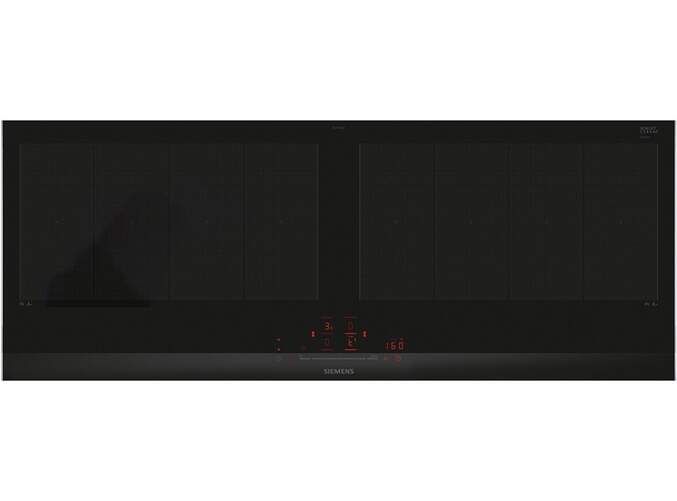 Placa Inducci&oacute;n Siemens EX275HXC1E - 90 cm, 2 Zonas, 7400 W, 17 Potencias, Negro