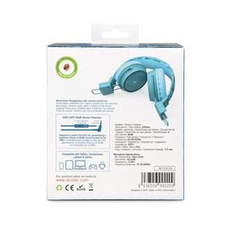 AURICULAR DCU INFANTIL SAFE CABLE VERD/AZUL 341525