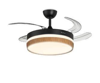 VENTILADOR TECHO RET ARTICA AVTECHR72NM NGR MD 72W