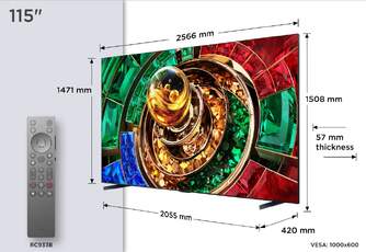 TV TCL 115%%%quot; 115RM9L UHD RGBMINILED GOOGLETV 144HZ