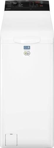 Lavadora carga superior AEG LTE6K7230E - 7 kg, 1200 rpm, 14 programas, Clase A, Blanca