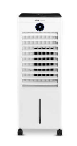 Climatizador evaporativo Sapporo - 12 L, 100 W, 3 Modos, Mando a Distancia, Blanco, Negro