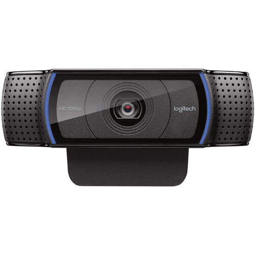 Webcam Logitech C920 15 MP - HD, enfoque autom&aacute;tico, clip universal tri&iacute;ode, monitores y pantallas
