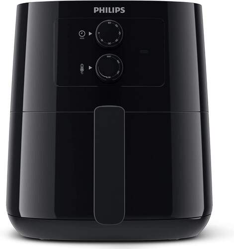 Freidora Aire Philips HD9200/90 - 1400W, 4.1 Litros, 200ºC, Temporizador, Negra