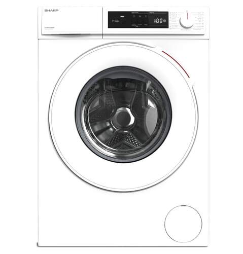 Lavadora Sharp ESNFA914DWNAES - 9 kg, Clase A, 1400 rpm, Display, Blanco