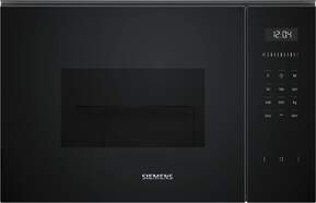 Microondas Siemens BE555LMB1 - 25 L, 1200 W, Grill, 5 Potencias, Negro