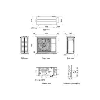 ACON.MULTI.KIT FUJITSU 2x1 ASY35U2MIKN UE71 WIFI