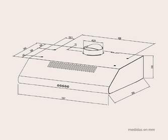 CAMPANA ARTICA APURE60CB 60CM C BLANCA