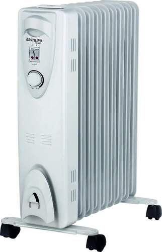 Radiador Aceite Bastilipo RAC9-2000 - 2000W, 9 Elementos, 3 Ajustes Temperatura, Ruedas