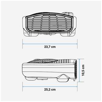 CALEFACT. U.BLUE COPACABANA 4020W 2000W HORIZ.BCO