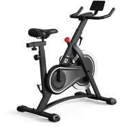 Bicicleta Estática KSIX KB01 - Soporte tablet y Smartphone, Sillín ajustable, Negro