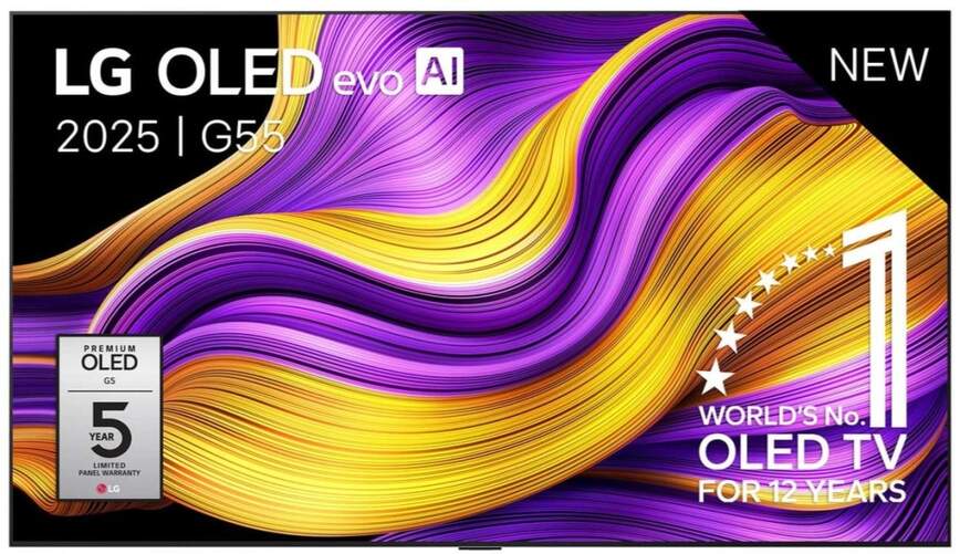 TV LG 83" OLED Evo 83G55LW - 4K Ultra HD, 4K a11 Gen2, WebOS, 165 Hz, Dolby Atmos 60 W, HDR10+