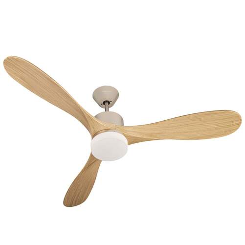 Ventilador Techo Taurus Fresko Forest 3B - Motor DC 40W, Di&aacute;metro 132cm, Luz LED, Temporizador