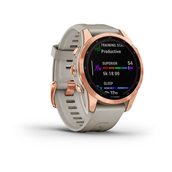Garmin Fénix 7S Solar Gold Beige 1.2", Pulse+OX, Mapas
