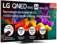 TV LG 55" MiniLED 55QNED86B6B - 4K Ultra HD, 144 Hz, WebOS, Altavoces 40W