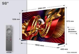 TV TCL 98%%%quot; 98C8L UHD SQDMINILED GOOGLETV 144HZ B%%%amp;O