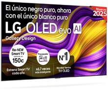 TV LG 77" OLED Evo 77G54LW - 4K Ultra HD, Alfa11, 165 HZ, 60 W RMS, HDR10