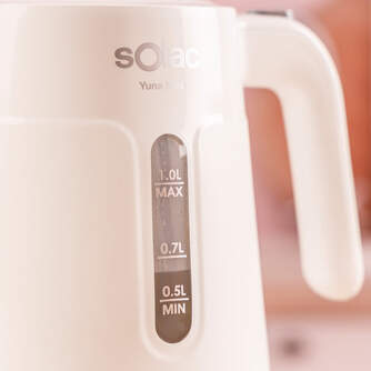 HERVIDOR SOLAC KT5852 YUNA MINI 2200W 1L COMPACTO