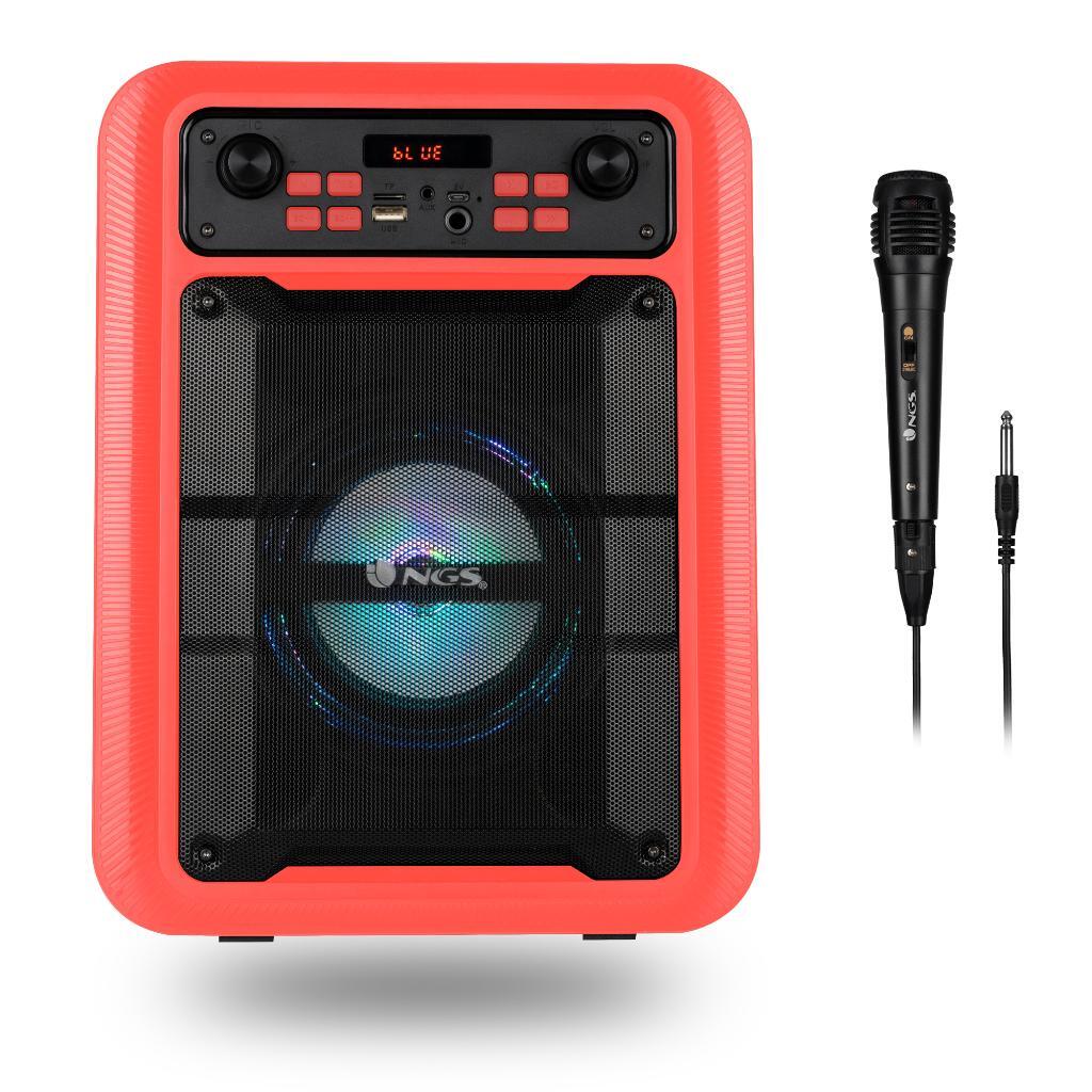 Altavoz Portátil NGS Roller Lingo Rojo - 20W, Bluetooth 5.0