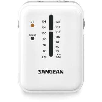 RADIO PORTATIL SANGEAN SR-32 BLANCO-GRIS FM/AM
