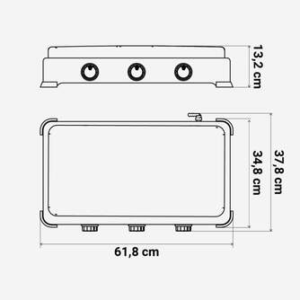 HORNILLO U.BLEU 7011 3F NEGRO C/TAPA