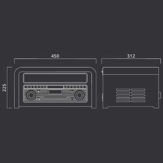 GIRADISCOS ESTEREO MUSE MT-115W MADERA